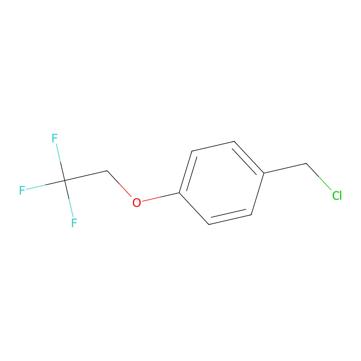 1-(Chloromethyl)-4-(2,2,2-trifluoroethoxy)benzene molecular structure, CAS 115773-19-8
