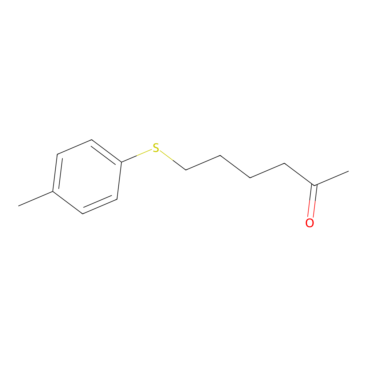 6-(P-tolylthio)hexan-2-one molecular structure, CAS 1157732-18-7