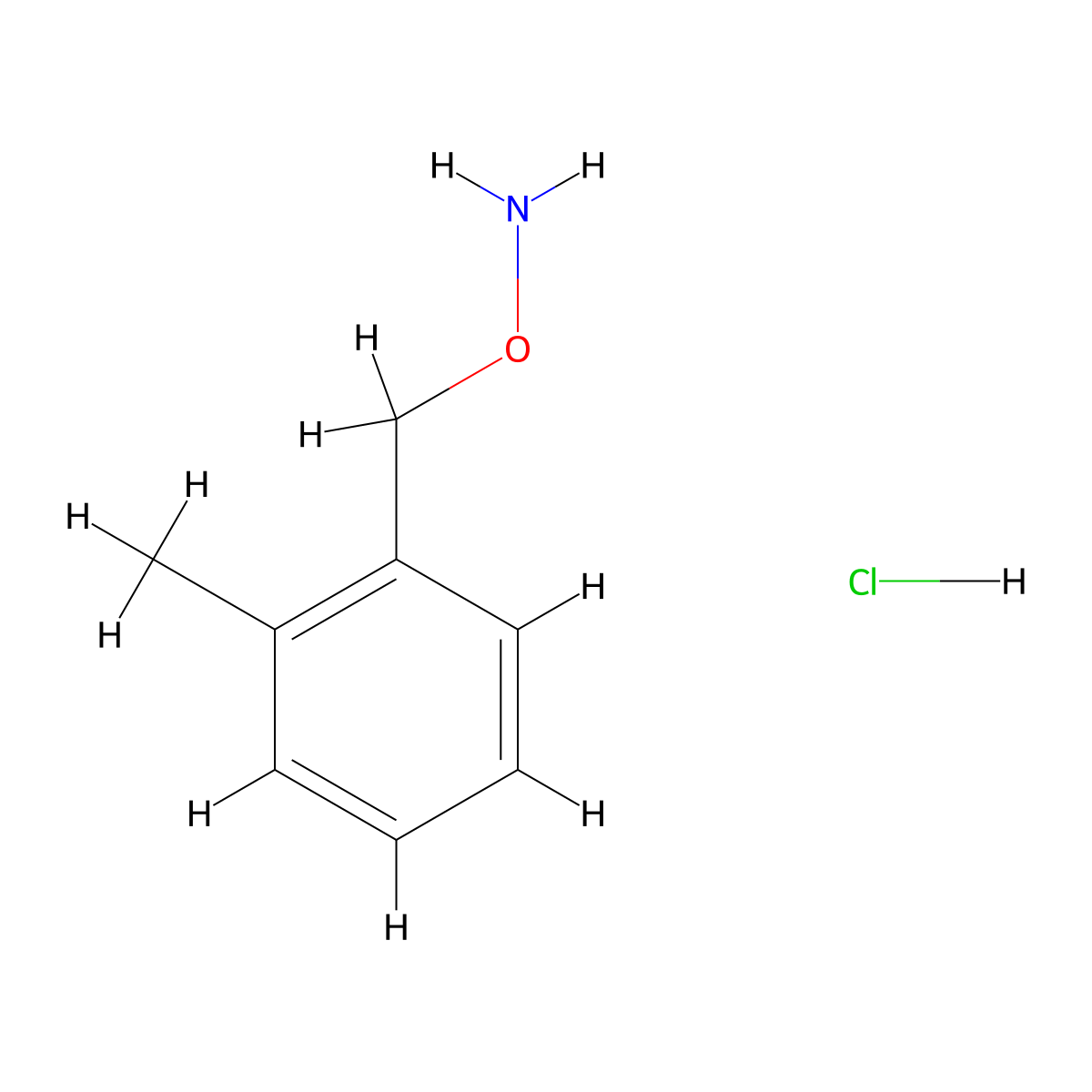 O-(2-methylbenzyl)hydroxylamine hydrochloride molecular structure, CAS 115777-56-5