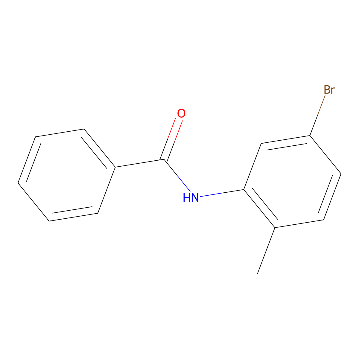 N-(5-bromo-2-methylphenyl)benzamide molecular structure, CAS 1157771-27-1