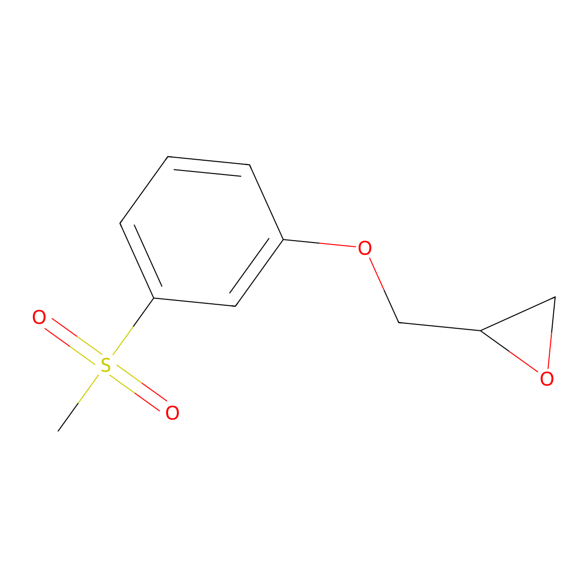 2-((3-(Methylsulfonyl)phenoxy)methyl)oxirane molecular structure, CAS 1157773-44-8