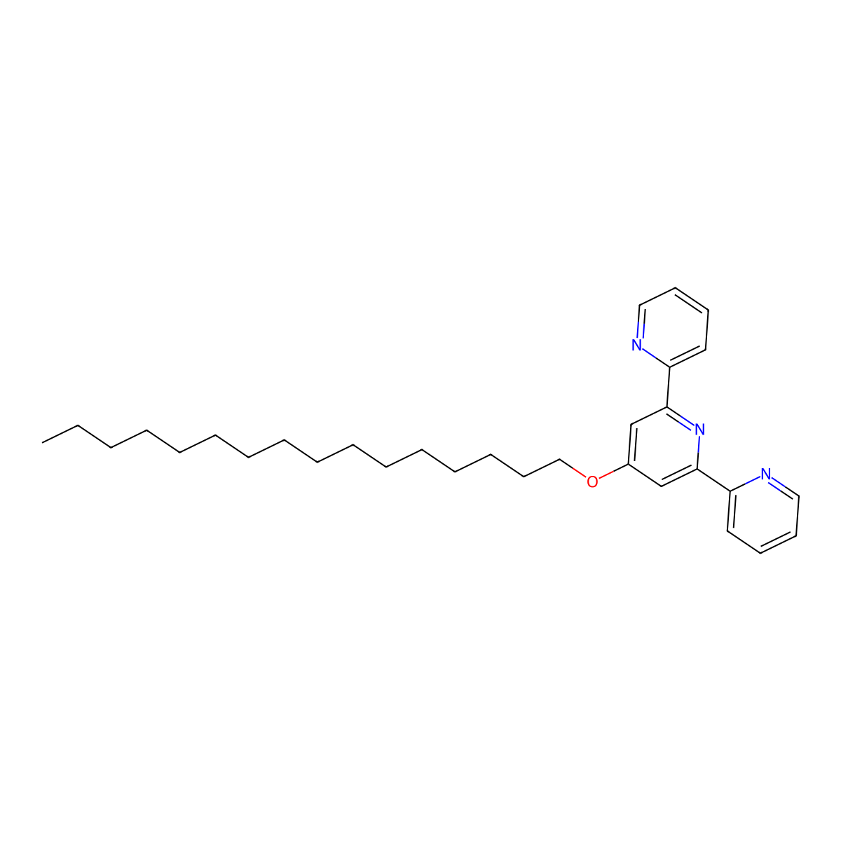 4-(Hexadecyloxy)-2,6-bis(pyridin-2-yl)pyridine molecular structure, CAS 115778-52-4