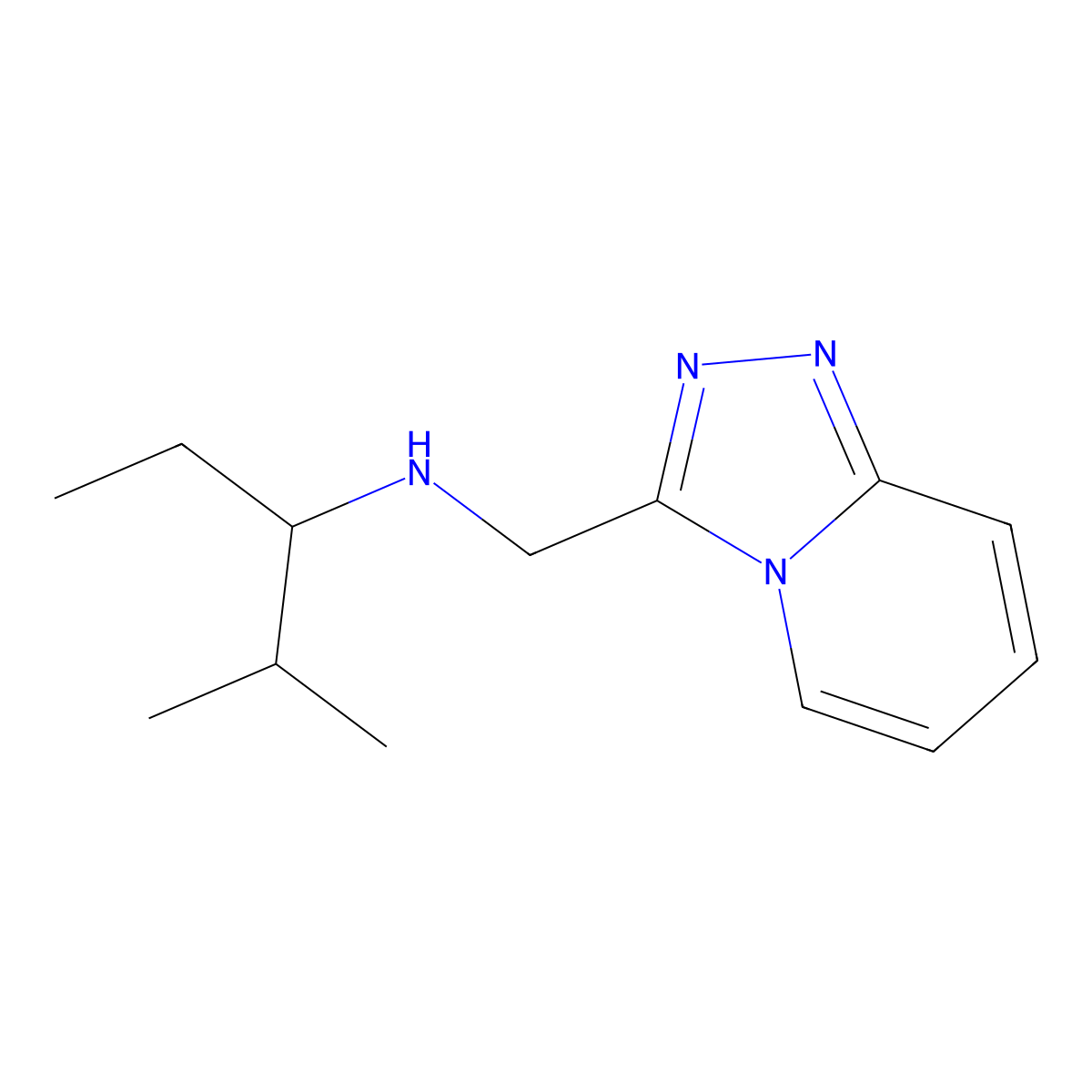 (2-Methylpentan-3-yl)({[1,2,4]triazolo[4,3-a]pyridin-3-yl}methyl)amine molecular structure, CAS 1157784-80-9