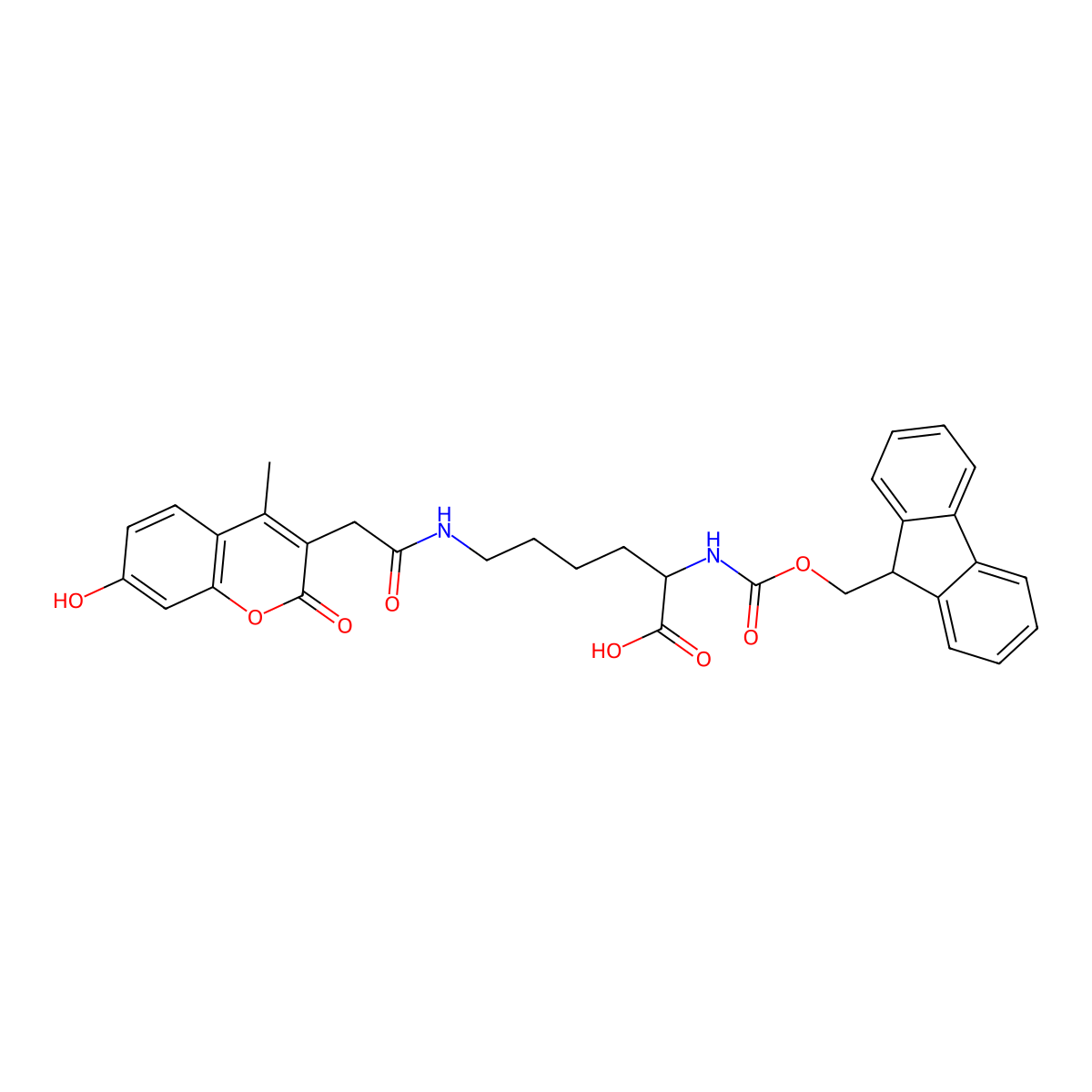Fmoc-Lys(HOMCA)-OH molecular structure, CAS 1157859-81-8