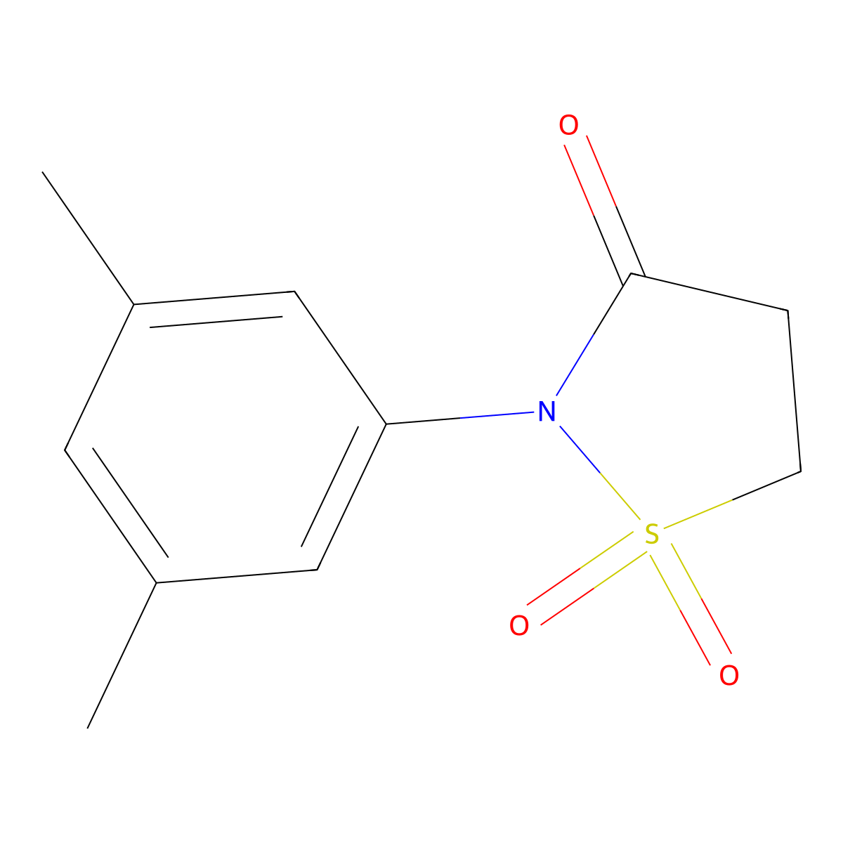 2-(3,5-Dimethylphenyl)-1$l^{6},2-thiazolidine-1,1,3-trione molecular structure, CAS 1157862-06-0