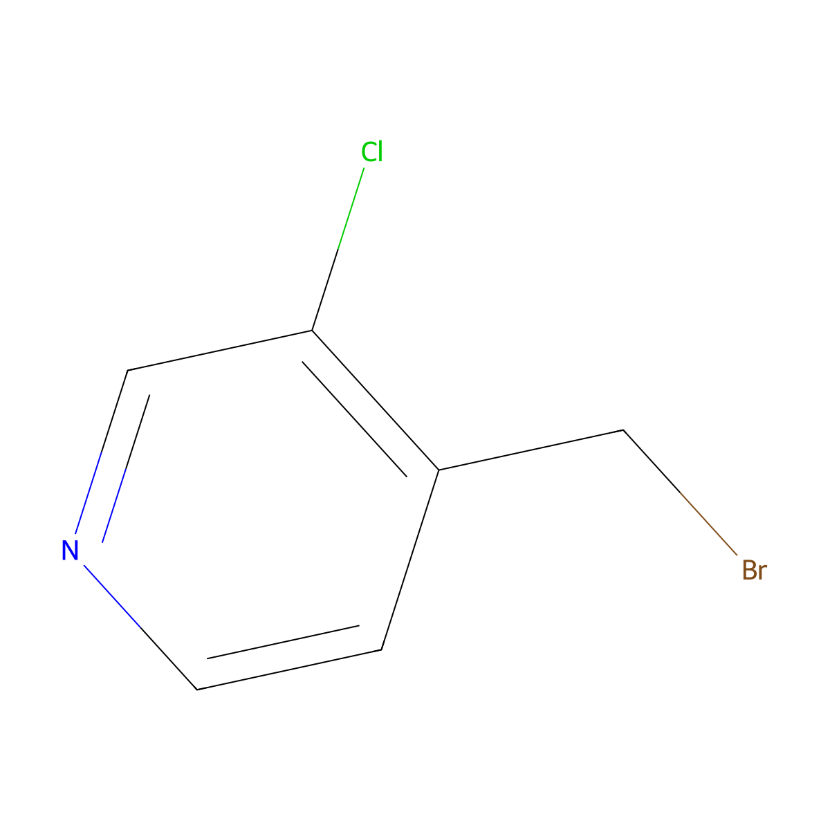 4-(Bromomethyl)-3-chloropyridine molecular structure, CAS 1157868-33-1