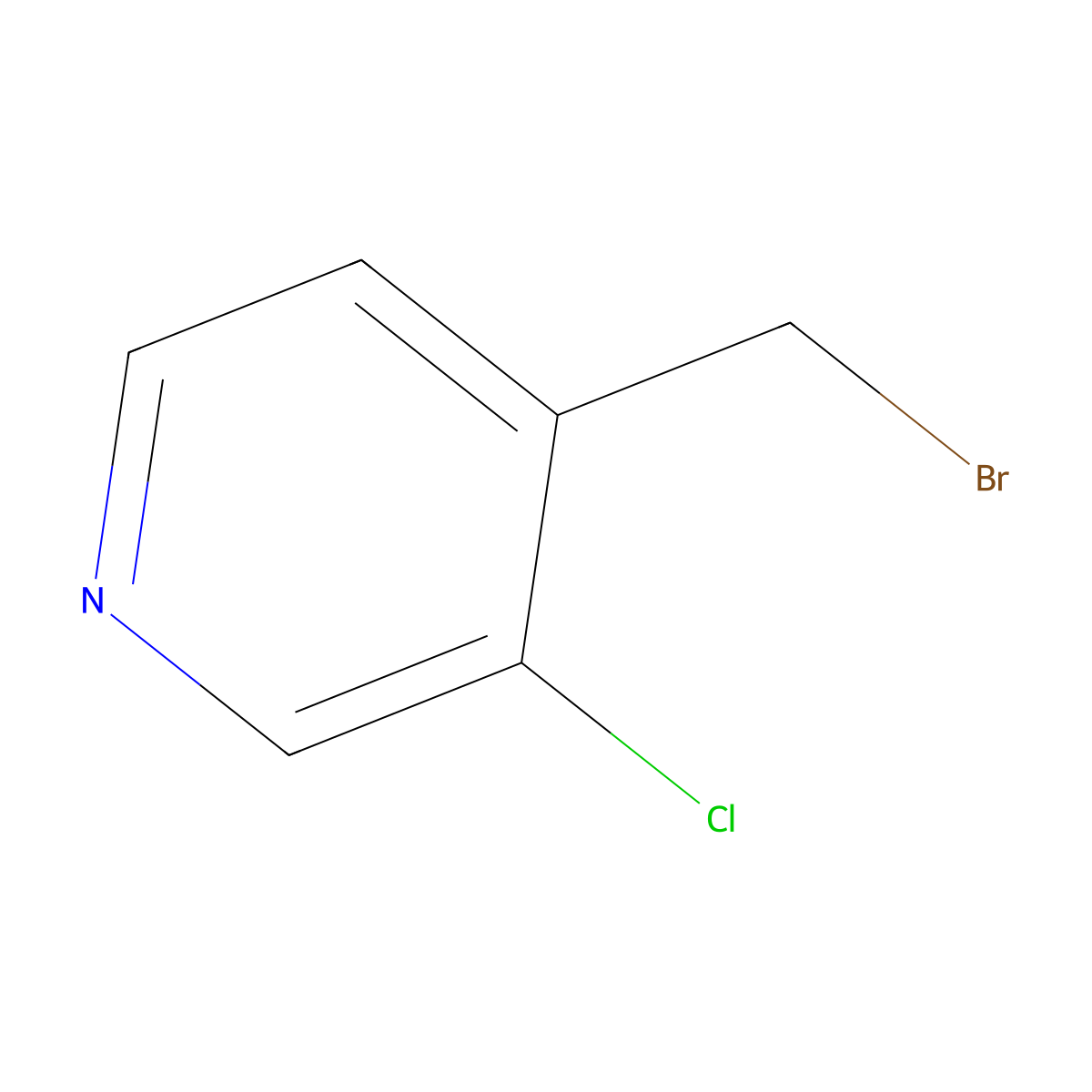 4-(Bromomethyl)-3-chloropyridine molecular structure, CAS 1157868-33-1