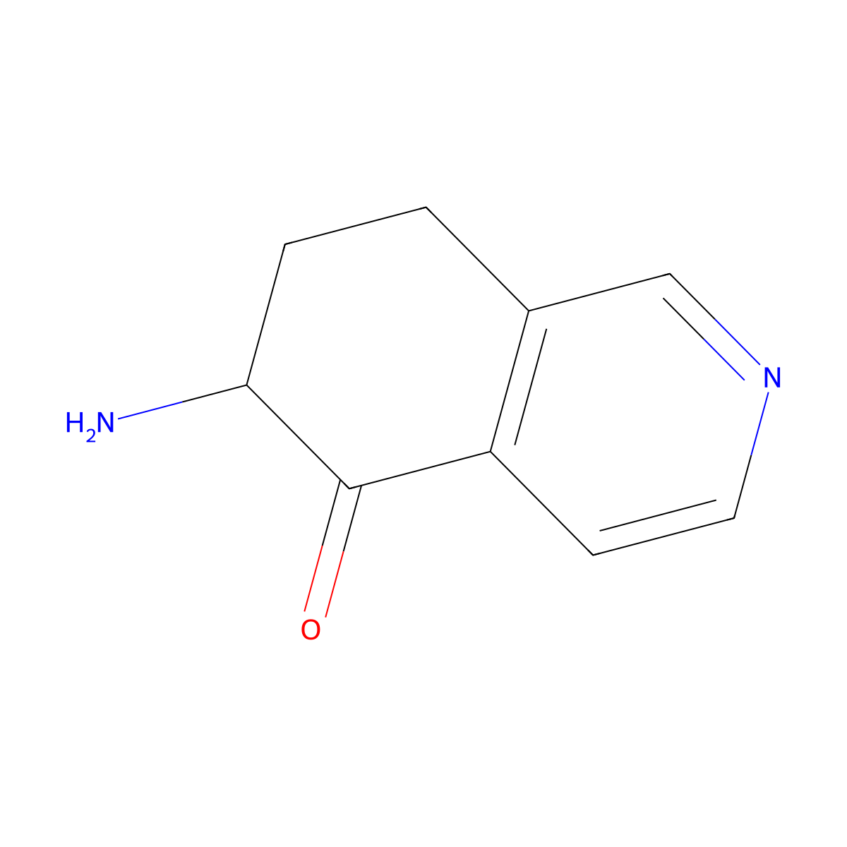6-Amino-7,8-dihydroisoquinolin-5(6H)-one molecular structure, CAS 115787-48-9