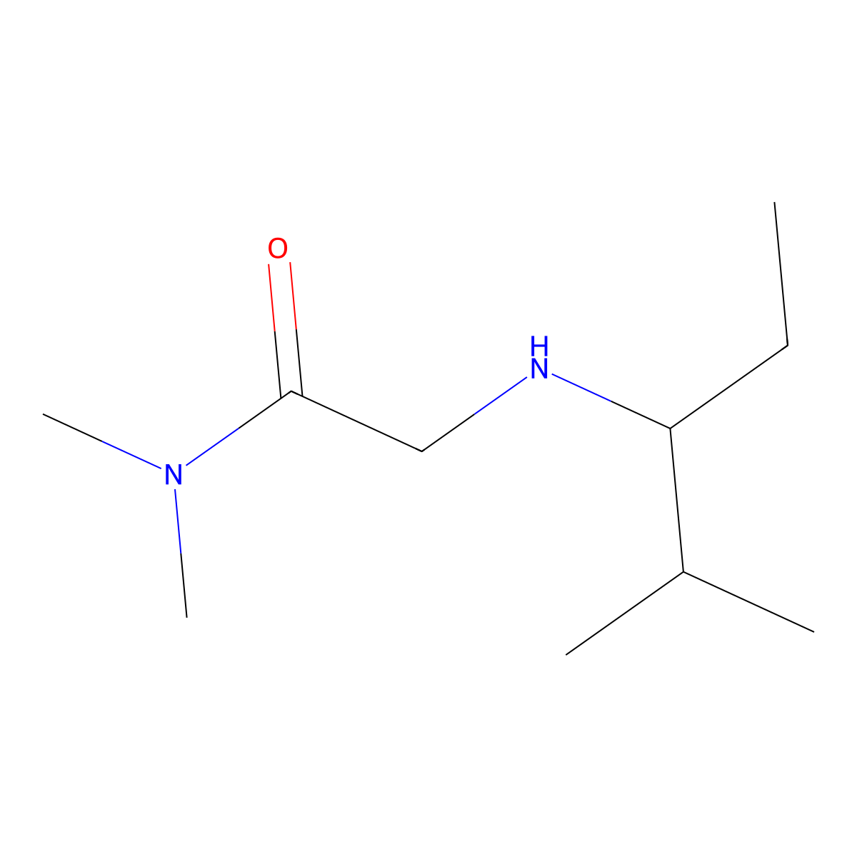 N,N-Dimethyl-2-[(2-methylpentan-3-yl)amino]acetamide molecular structure, CAS 1157911-11-9