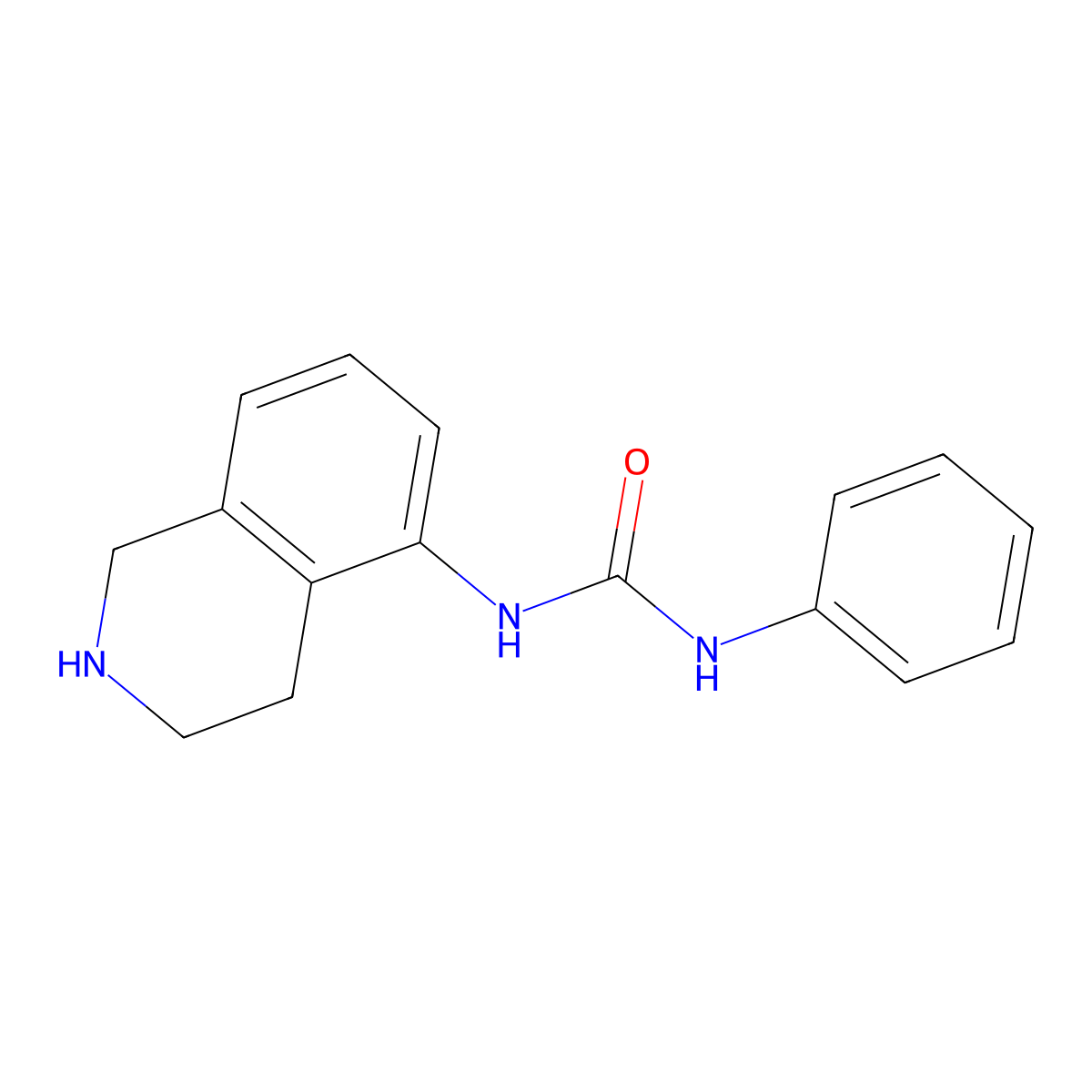 3-Phenyl-1-(1,2,3,4-tetrahydroisoquinolin-5-yl)urea molecular structure, CAS 1157922-32-1