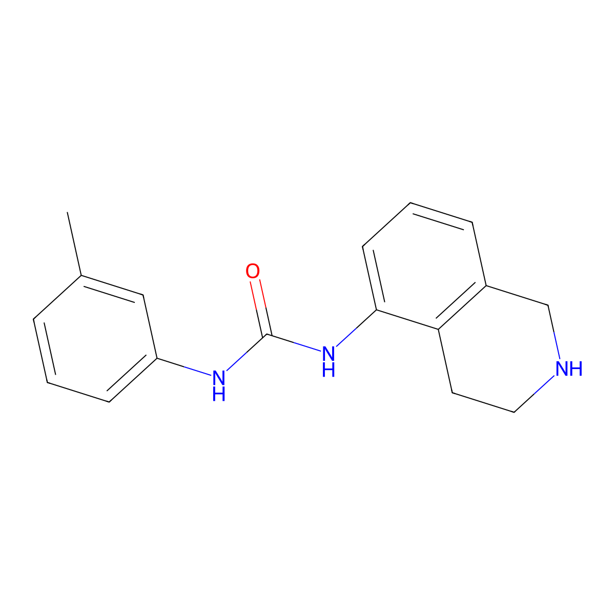 3-(3-Methylphenyl)-1-(1,2,3,4-tetrahydroisoquinolin-5-yl)urea molecular structure, CAS 1157922-56-9