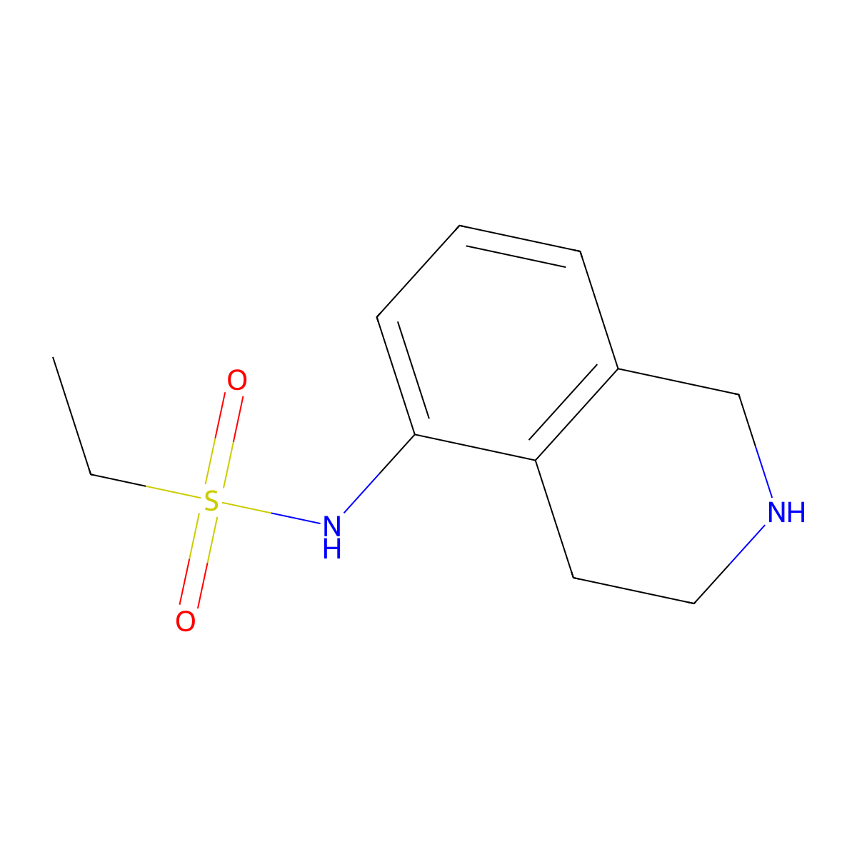 N-(1,2,3,4-Tetrahydroisoquinolin-5-yl)ethane-1-sulfonamide molecular structure, CAS 1157923-52-8