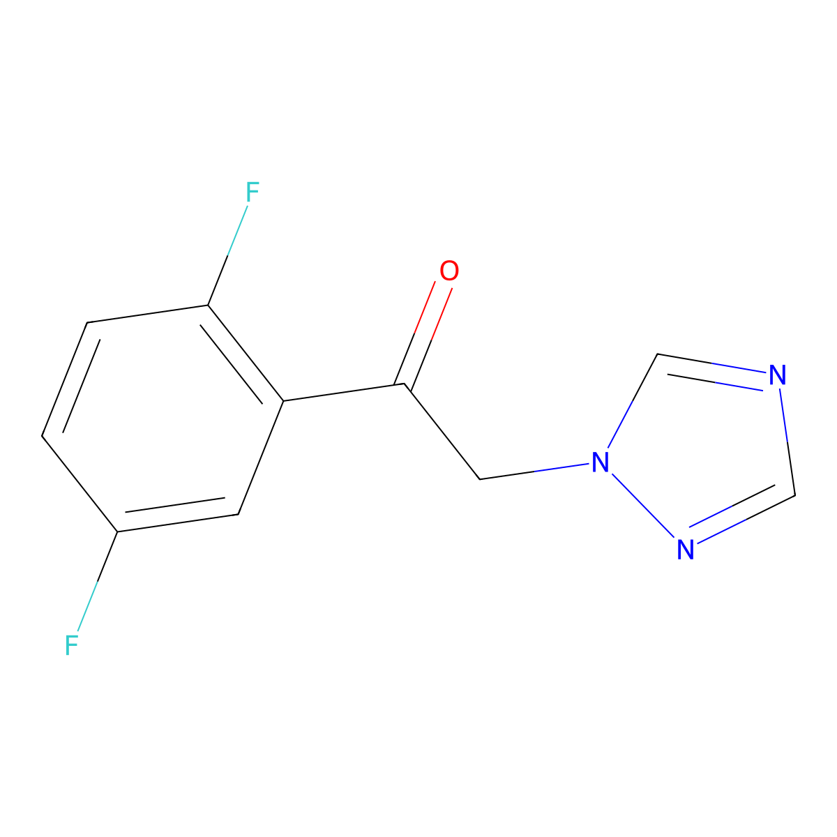 1-(2,5-difluorophenyl)-2-(1H-1,2,4-triazol-1-yl)ethanone molecular structure, CAS 1157938-97-0