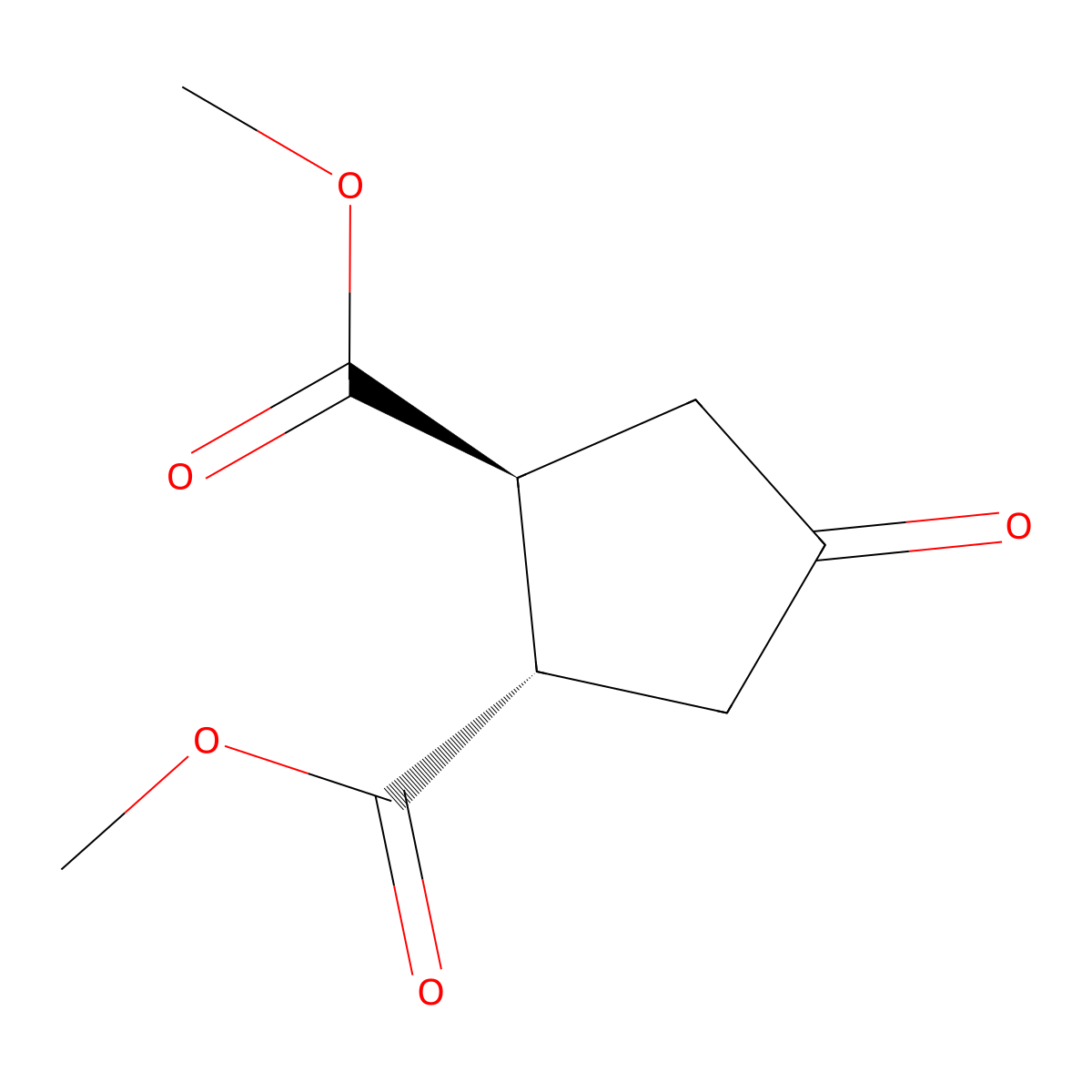 dimethyl (1S,2S)-4-oxocyclopentane-1,2-dicarboxylate molecular structure, CAS 115794-30-4