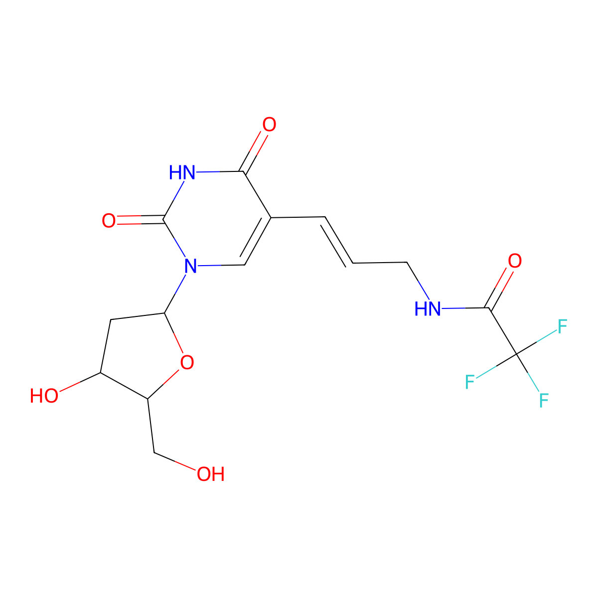 TFA-aa-dU molecular structure, CAS 115794-55-3