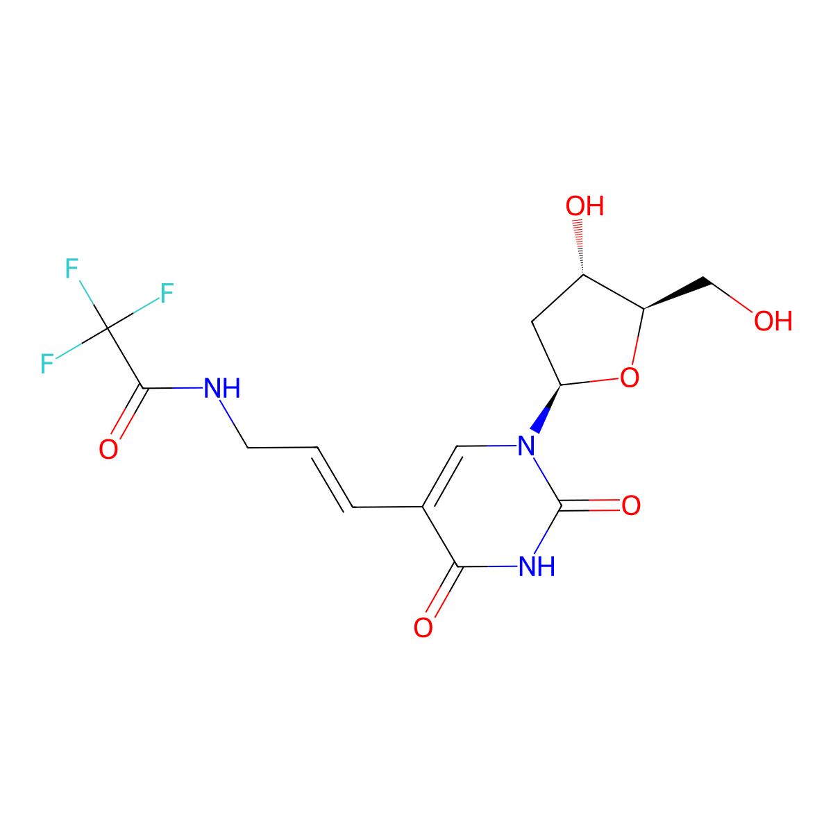 TFA-aa-dU molecular structure, CAS 115794-55-3