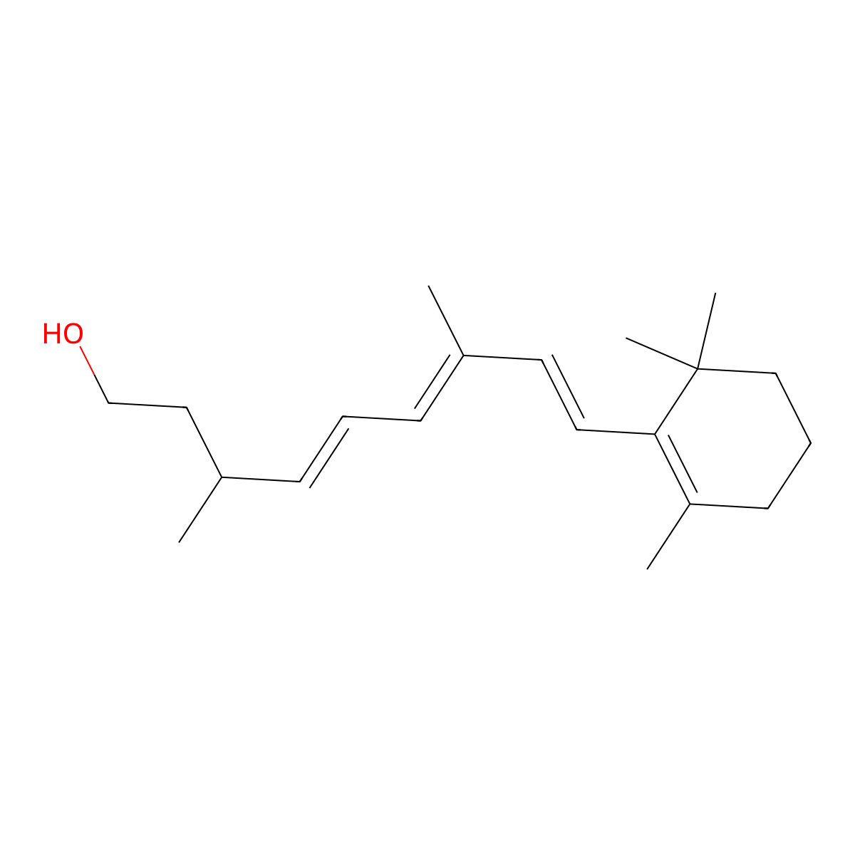 13,14-Dihydroretinol molecular structure, CAS 115797-14-3