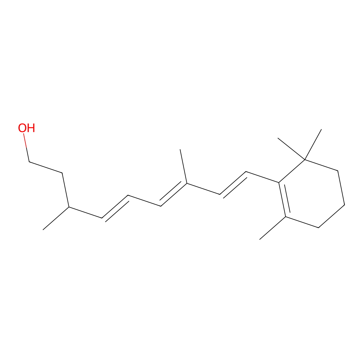 13,14-Dihydroretinol molecular structure, CAS 115797-14-3