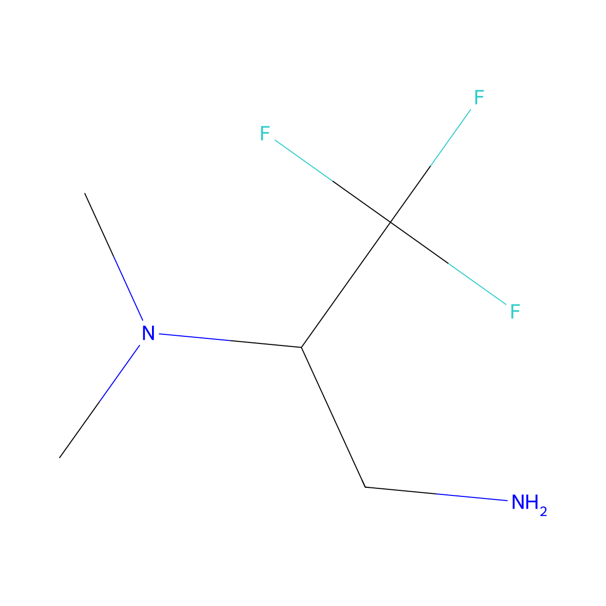 3,3,3-Trifluoro-N~2~,N~2~-dimethylpropane-1,2-diamine molecular structure, CAS 1158004-12-6