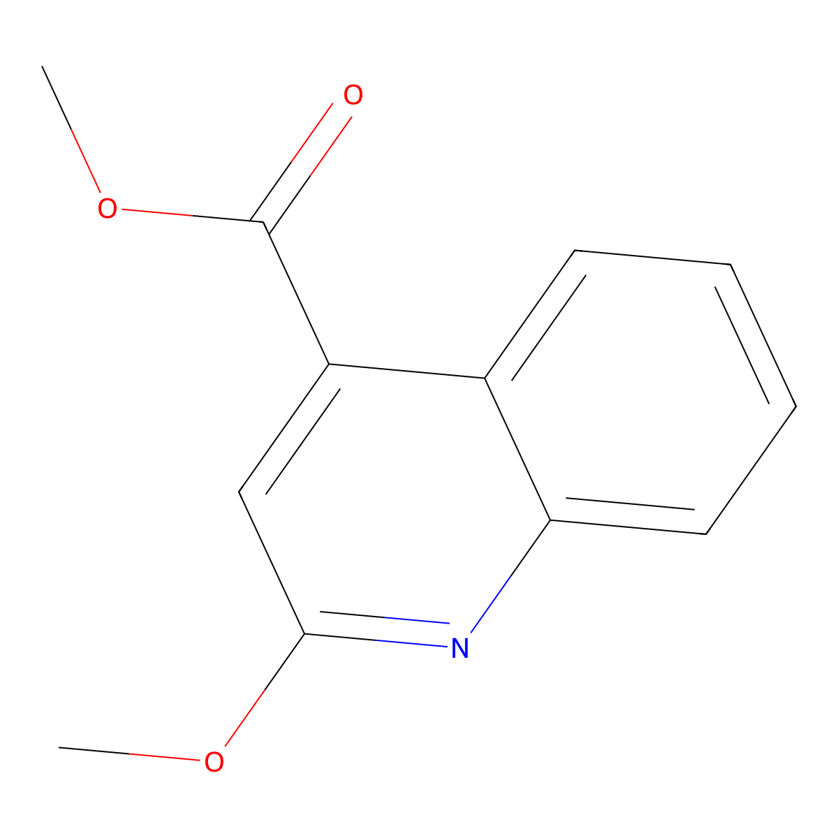 Methyl 2-methoxyquinoline-4-carboxylate molecular structure, CAS 115801-85-9