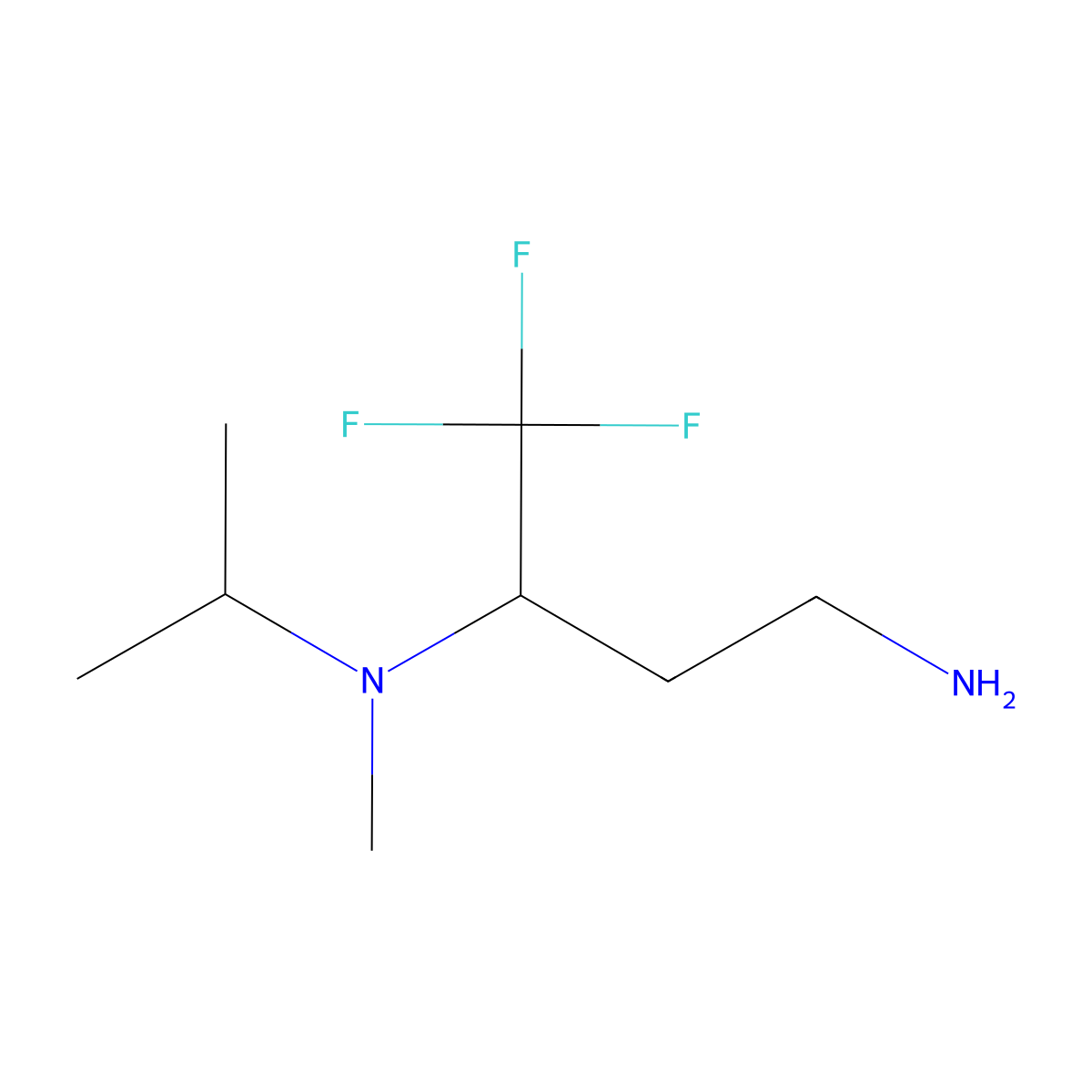 (4-Amino-1,1,1-trifluorobutan-2-yl)(methyl)(propan-2-yl)amine molecular structure, CAS 1158016-69-3