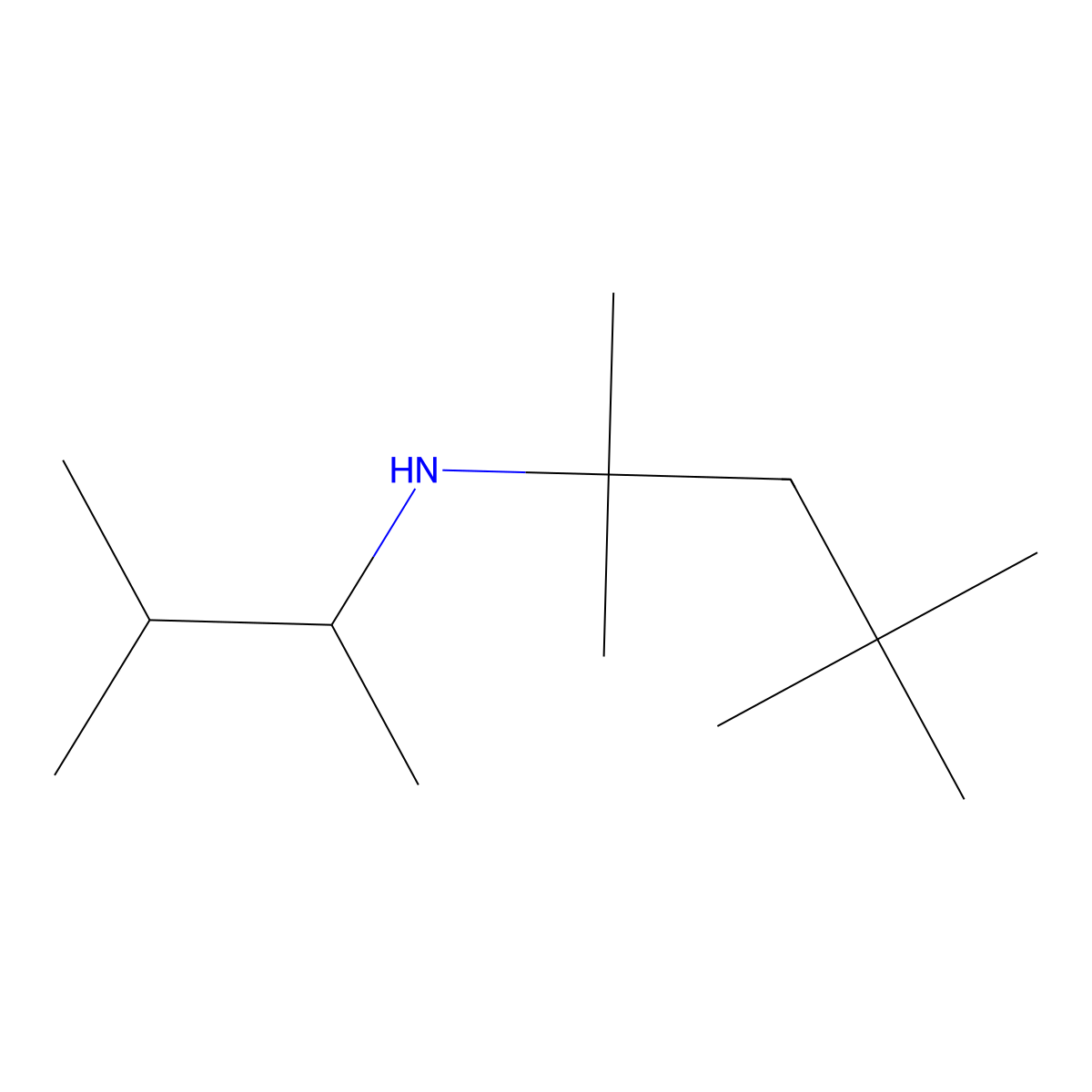 (3-Methylbutan-2-yl)(2,4,4-trimethylpentan-2-yl)amine molecular structure, CAS 1158017-24-3