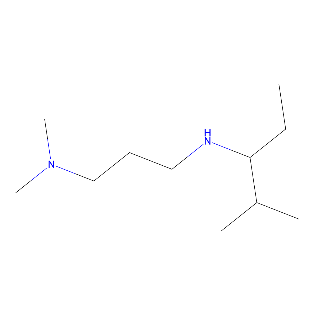 [3-(Dimethylamino)propyl](2-methylpentan-3-yl)amine molecular structure, CAS 1158027-91-8
