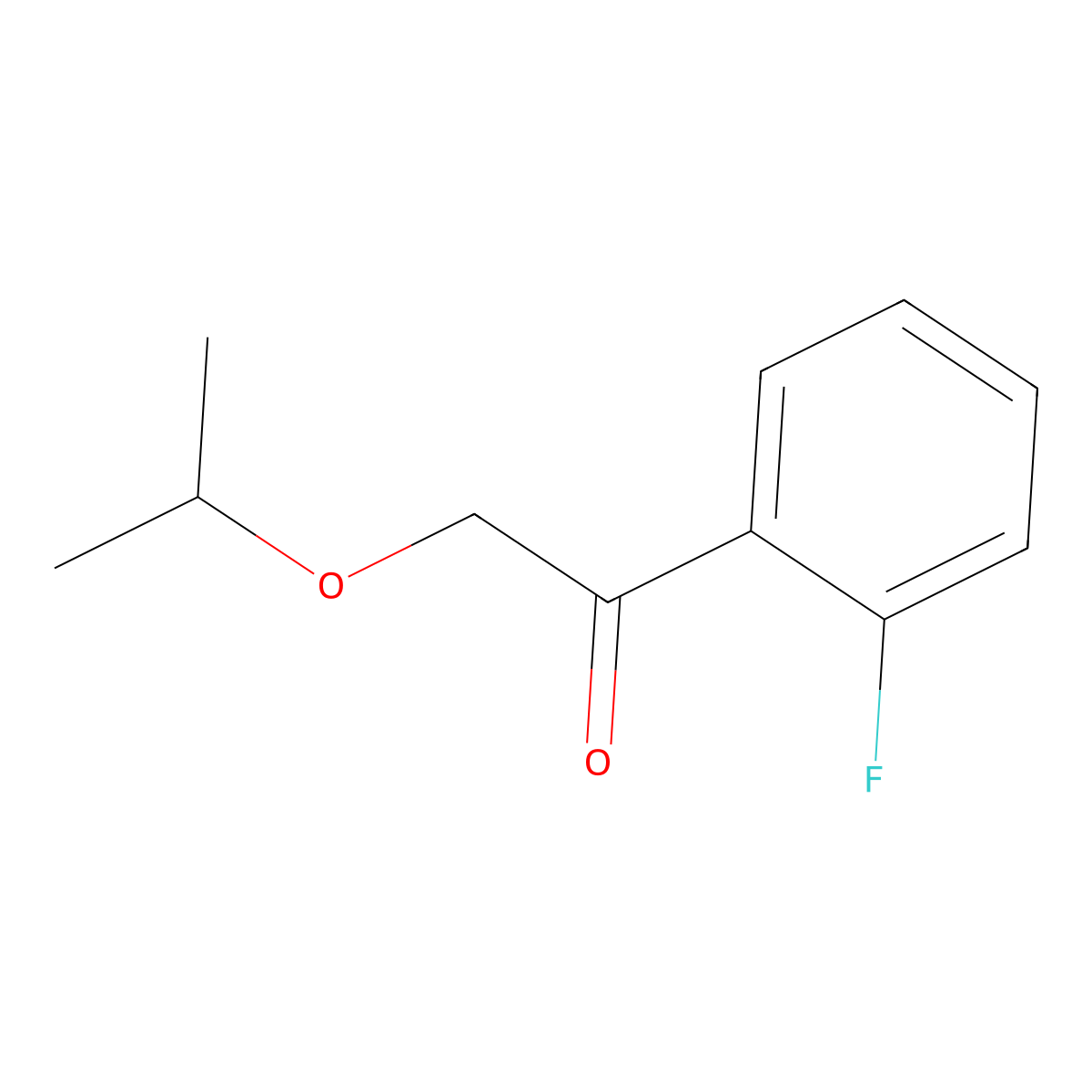 1-(2-Fluorophenyl)-2-(propan-2-yloxy)ethan-1-one molecular structure, CAS 1158038-46-0