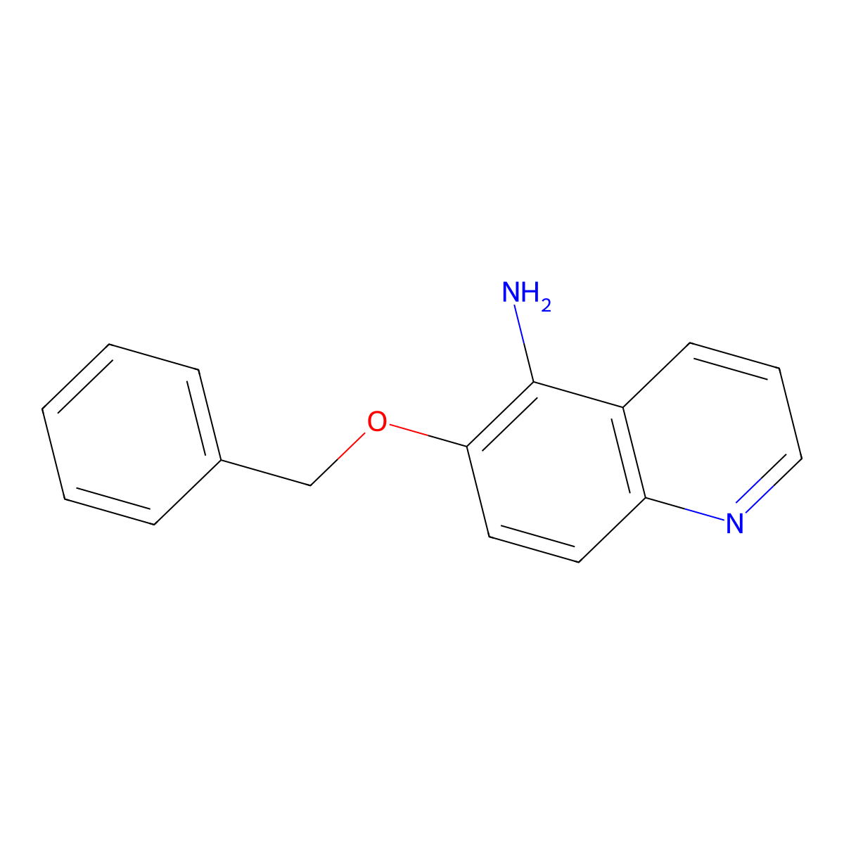 6-(Benzyloxy)quinolin-5-amine molecular structure, CAS 1158039-77-0