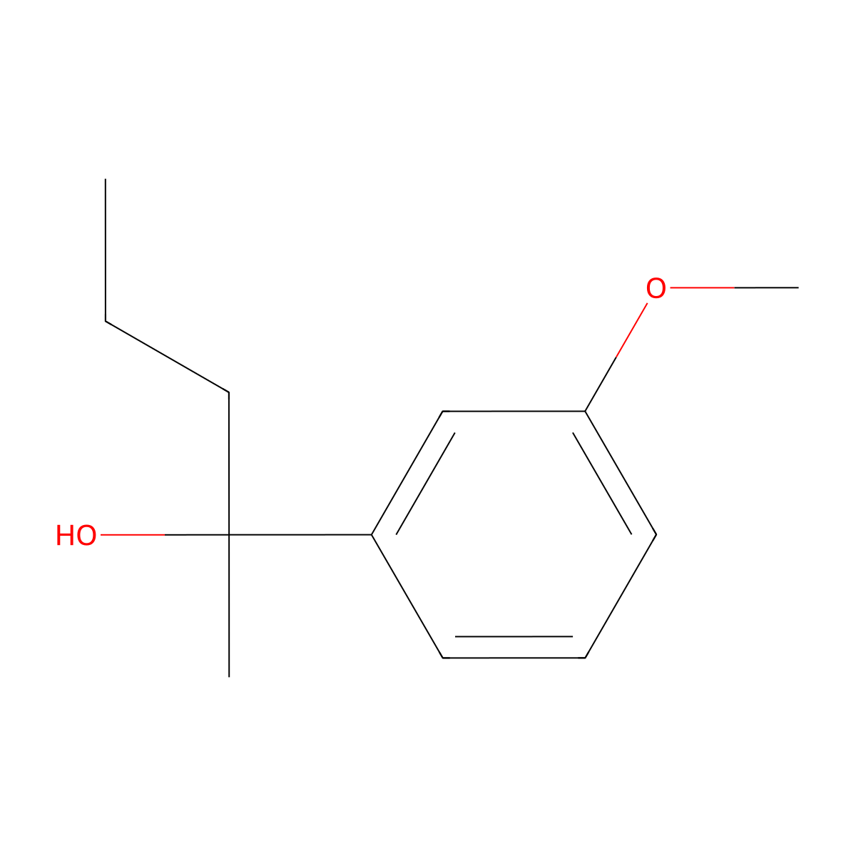 2-(3-Methoxyphenyl)-2-pentanol molecular structure, CAS 1158042-51-3
