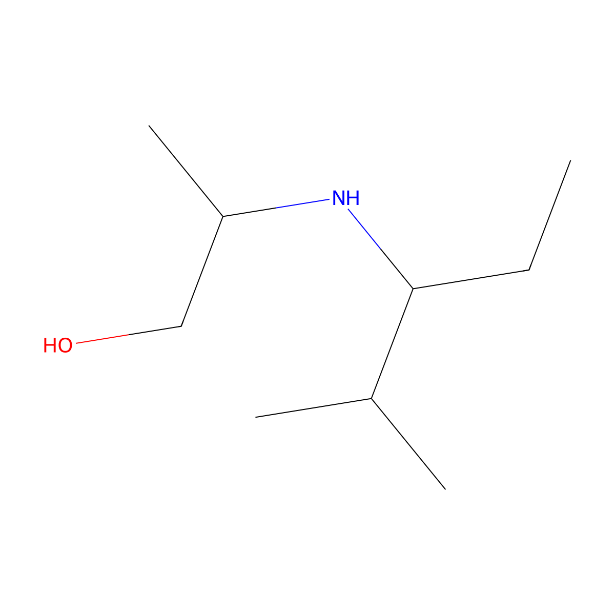2-[(2-Methylpentan-3-yl)amino]propan-1-ol molecular structure, CAS 1158046-45-7