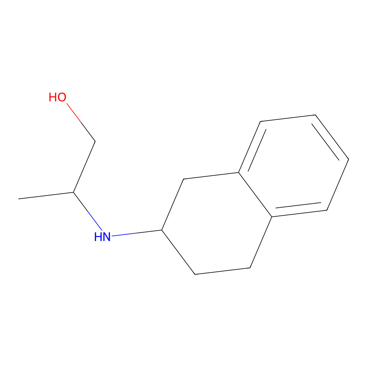 2-[(1,2,3,4-Tetrahydronaphthalen-2-yl)amino]propan-1-ol molecular structure, CAS 1158046-85-5