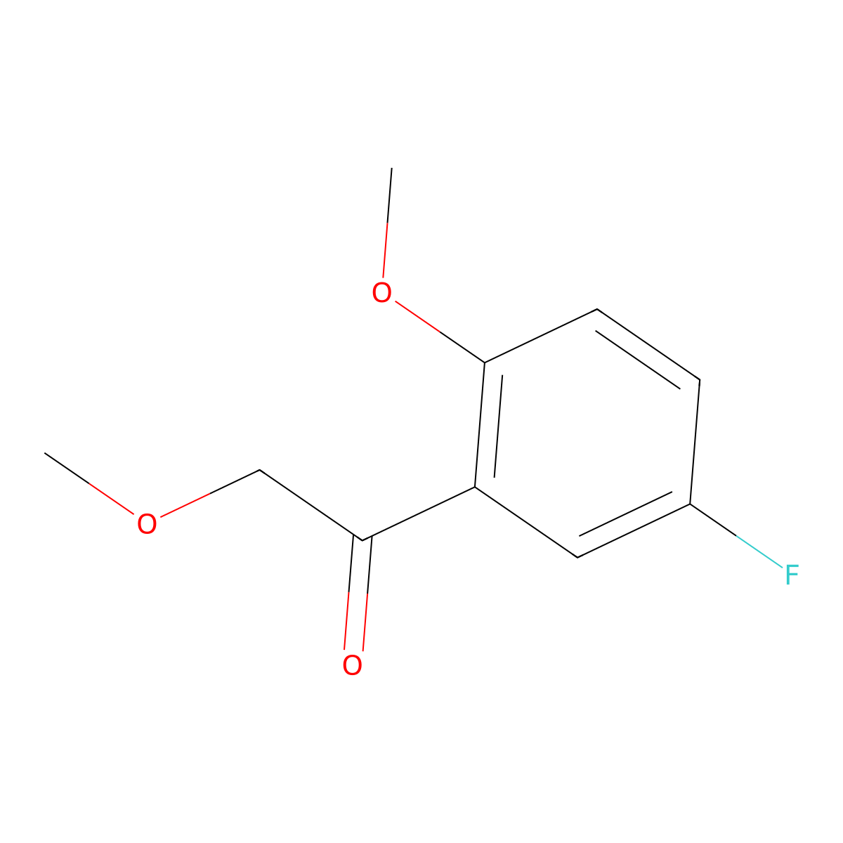 1-(5-Fluoro-2-methoxyphenyl)-2-methoxyethan-1-one molecular structure, CAS 1158048-13-5