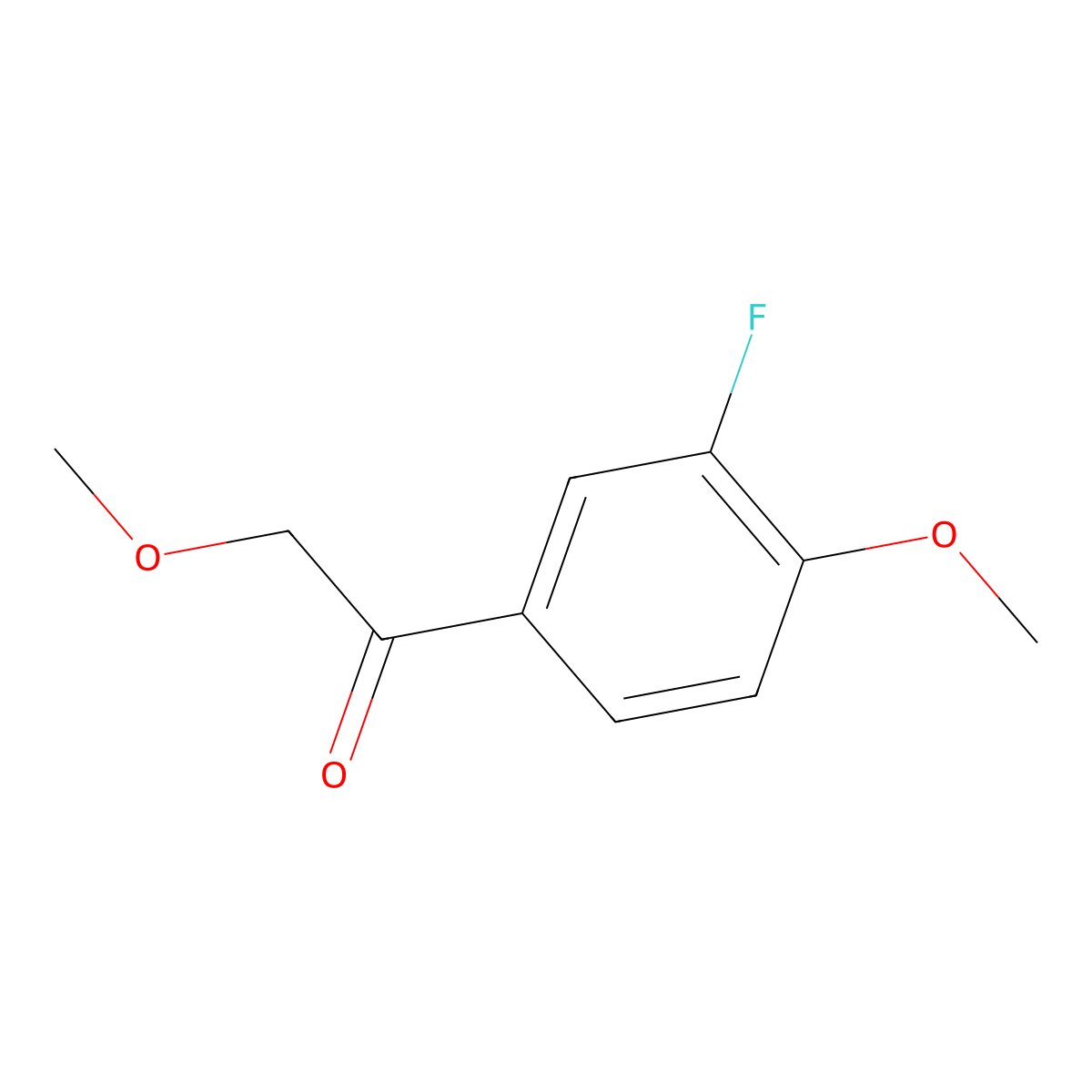 1-(3-Fluoro-4-methoxyphenyl)-2-methoxyethanone molecular structure, CAS 1158048-86-2