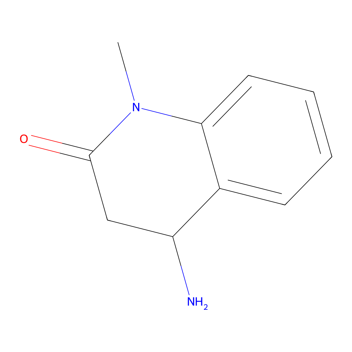 4-Amino-1-methyl-3,4-dihydroquinolin-2(1H)-one molecular structure, CAS 1158048-96-4