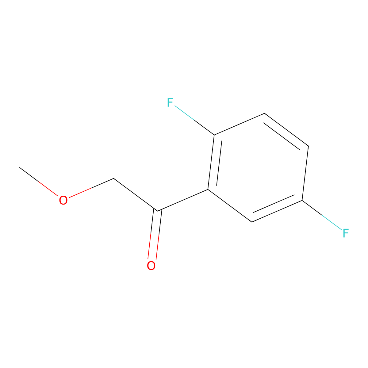 1-(2,5-Difluorophenyl)-2-methoxyethanone molecular structure, CAS 1158050-75-9