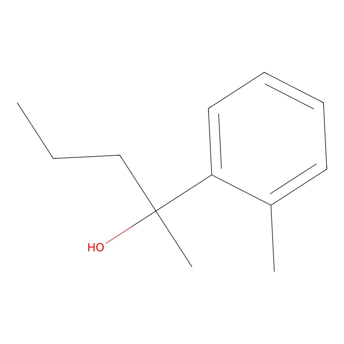 2-(2-Methylphenyl)-2-pentanol molecular structure, CAS 1158052-27-7