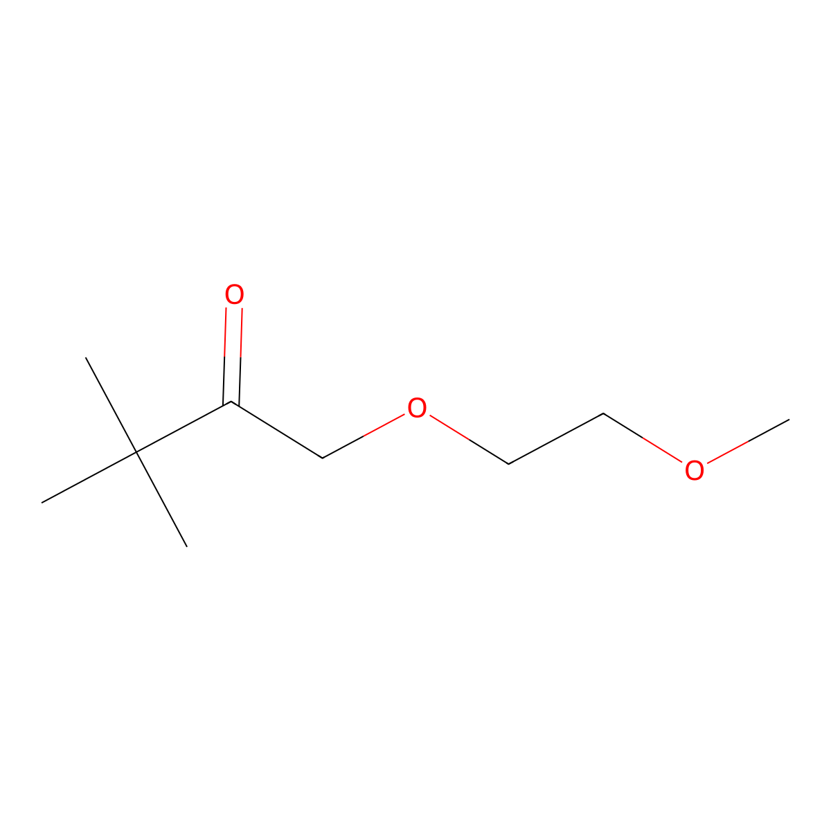 1-(2-Methoxyethoxy)-3,3-dimethylbutan-2-one molecular structure, CAS 1158069-79-4