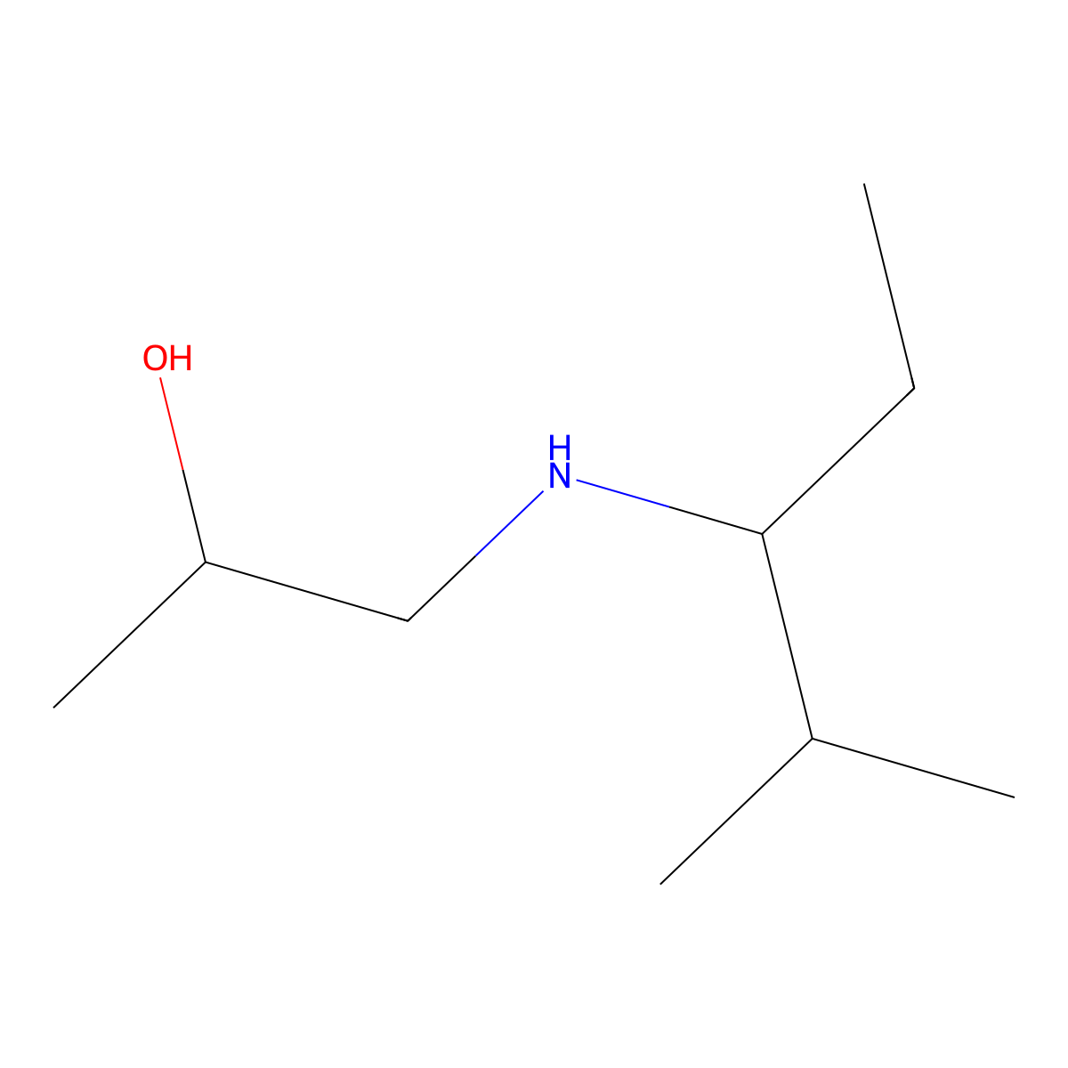 1-[(2-Methylpentan-3-yl)amino]propan-2-ol molecular structure, CAS 1158070-44-0