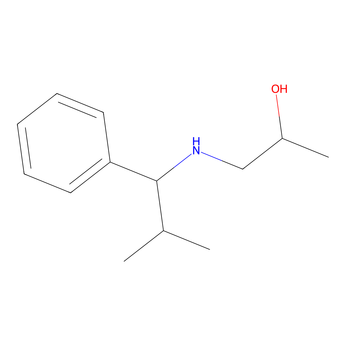 1-[(2-Methyl-1-phenylpropyl)amino]propan-2-ol molecular structure, CAS 1158071-10-3
