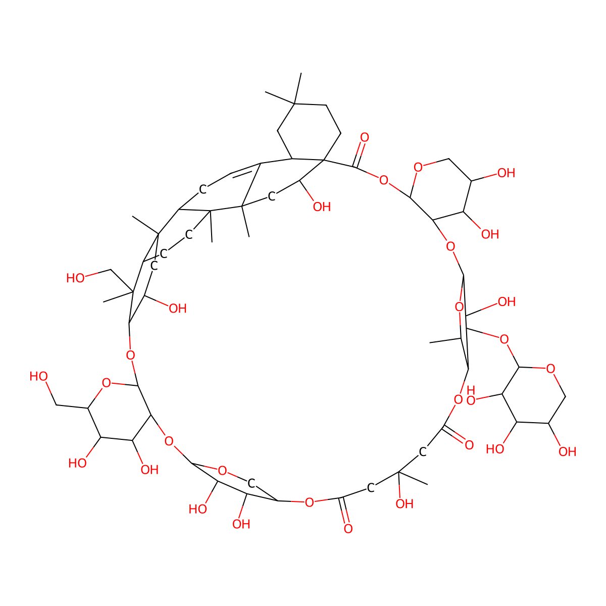 tubeimoside II molecular structure, CAS 115810-12-3