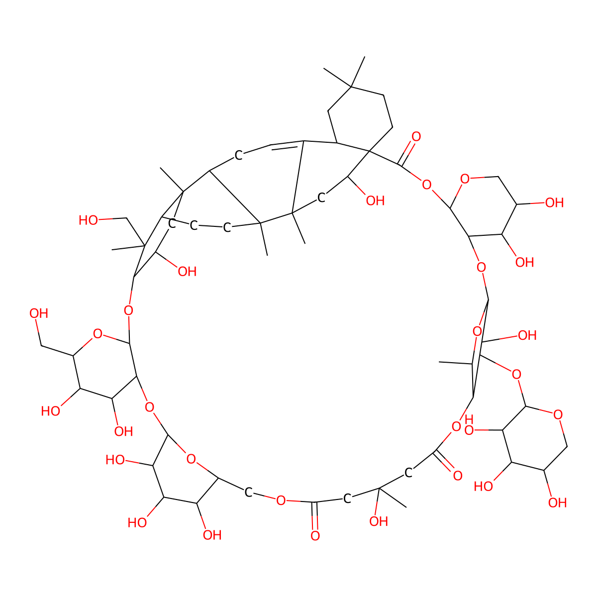 Tubeimoside III molecular structure, CAS 115810-13-4