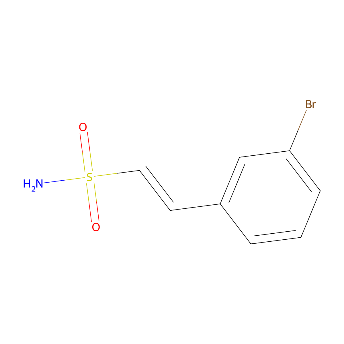 2-(3-Bromophenyl)ethene-1-sulfonamide molecular structure, CAS 1158113-75-7