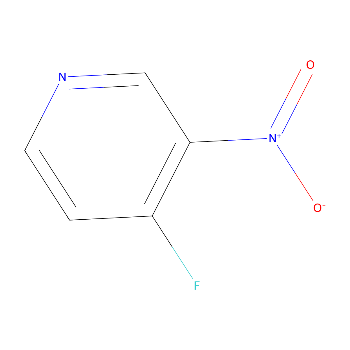 4-Fluoro-3-nitropyridine molecular structure, CAS 115812-96-9