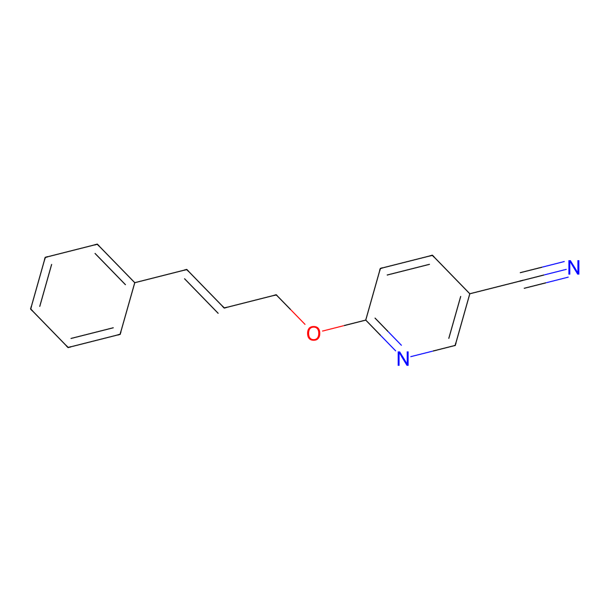 6-[(3-Phenylprop-2-en-1-yl)oxy]pyridine-3-carbonitrile molecular structure, CAS 1158124-18-5