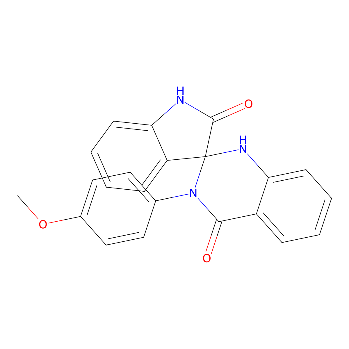 3'-(4-methoxyphenyl)-1'H-spiro[indole-3,2'-quinazoline]-2,4'(1H,3'H)-dione molecular structure, CAS 1158178-08-5