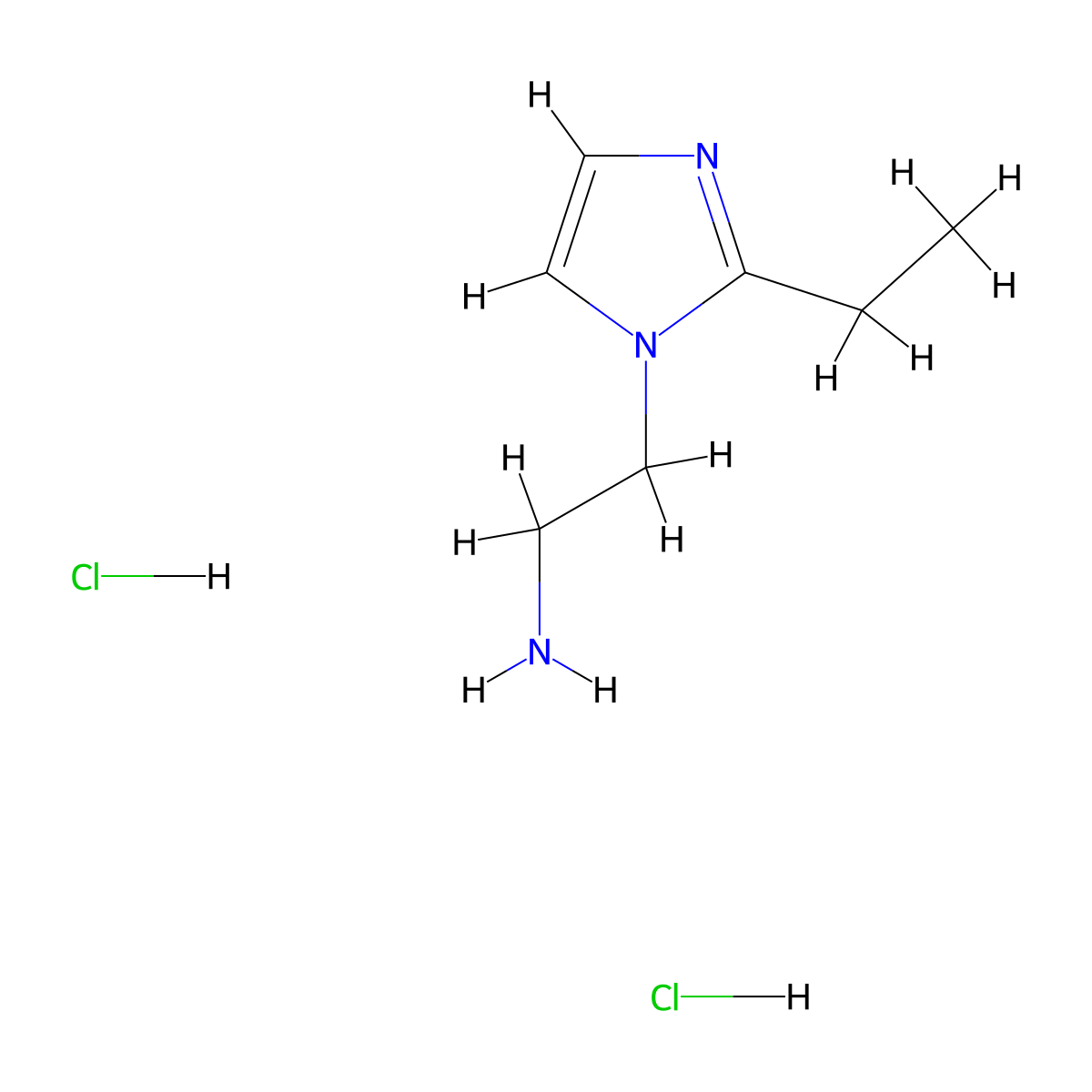 2-(2-Ethyl-1H-imidazol-1-YL)ethanamine dihydrochloride molecular structure, CAS 1158195-34-6