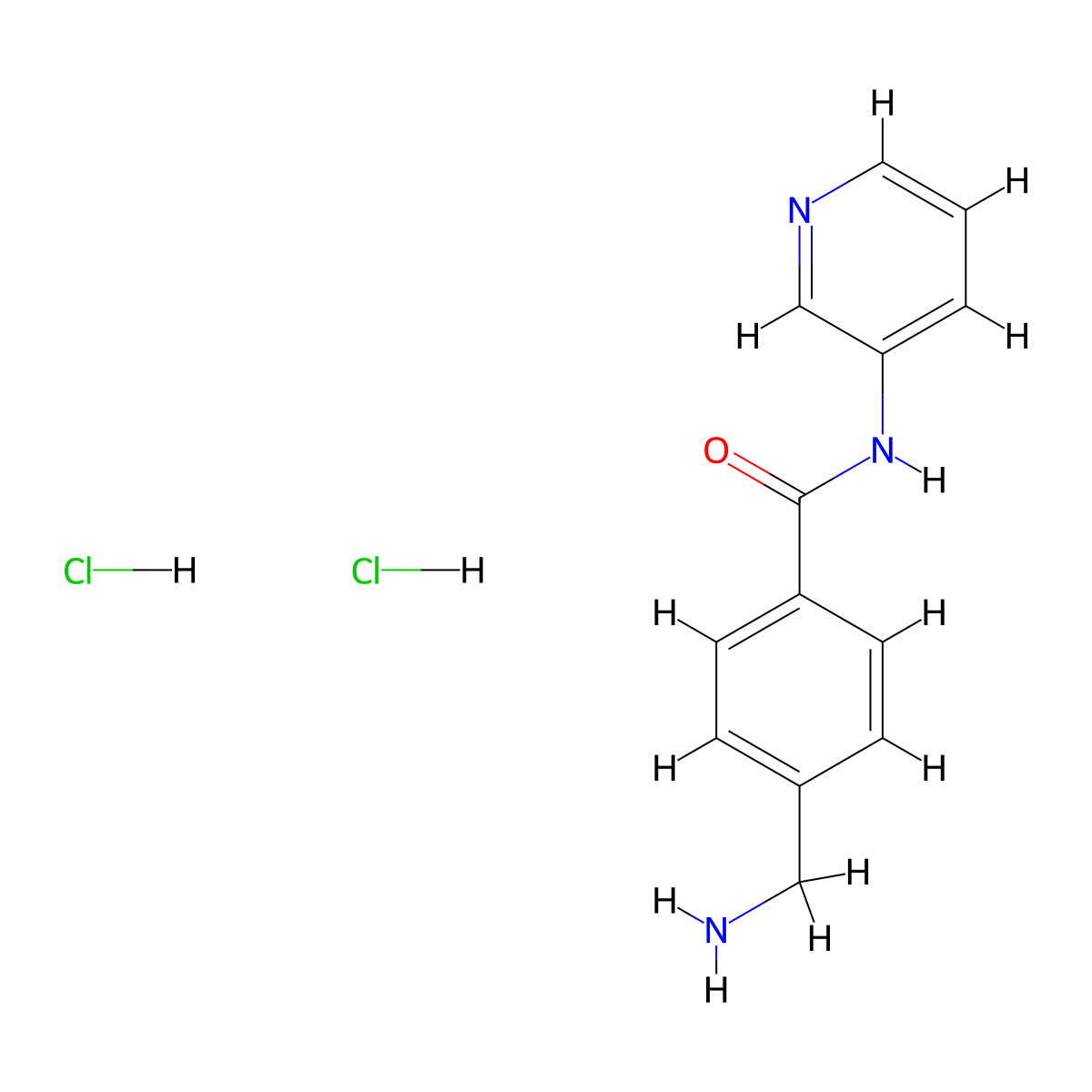 4-(aminomethyl)-N-(pyridin-3-yl)benzamide dihydrochloride molecular structure, CAS 1158199-19-9