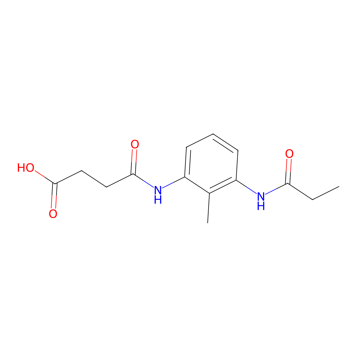 4-[2-Methyl-3-(propionylamino)anilino]-4-oxobutanoic acid molecular structure, CAS 1158199-34-8