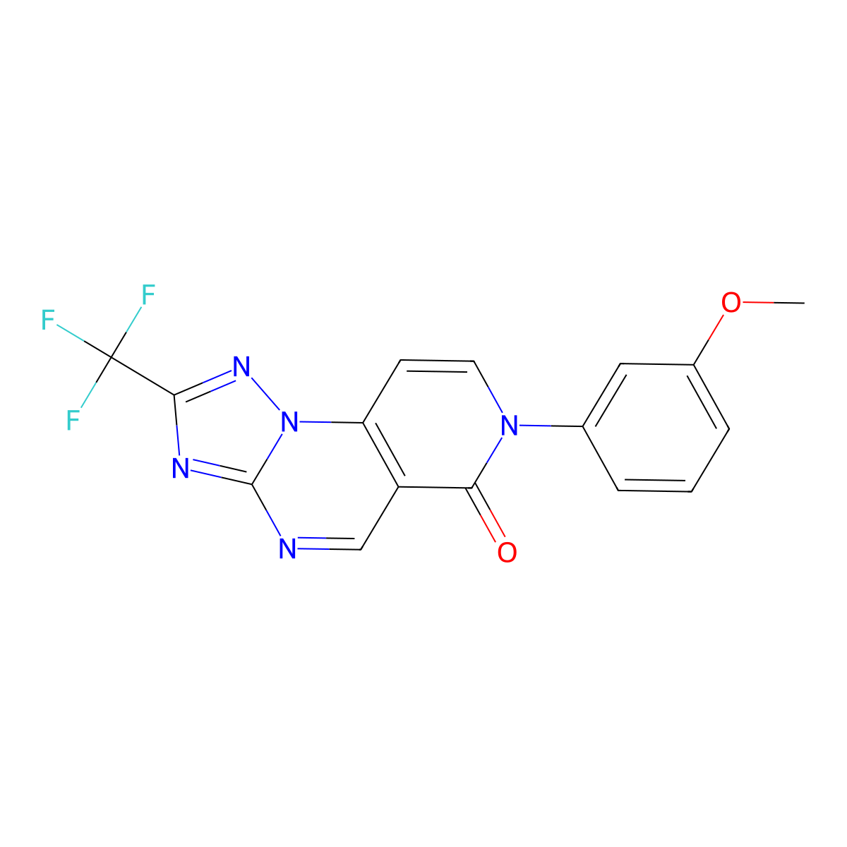 7-(3-methoxyphenyl)-2-(trifluoromethyl)pyrido[3,4-e][1,2,4]triazolo[1,5-a]pyrimidin-6(7H)-one molecular structure, CAS 1158201-00-3